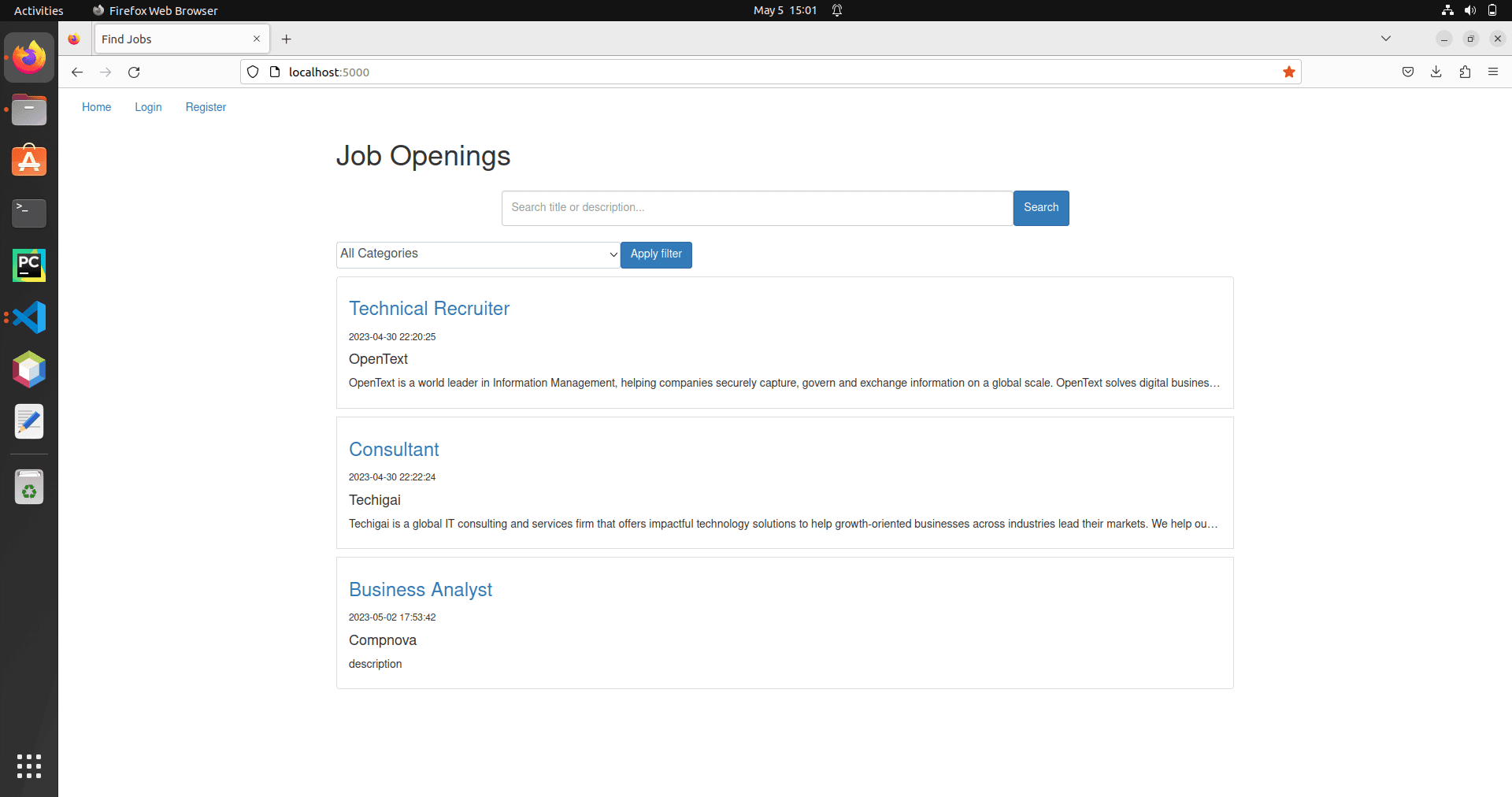 Find Jobs screenshot